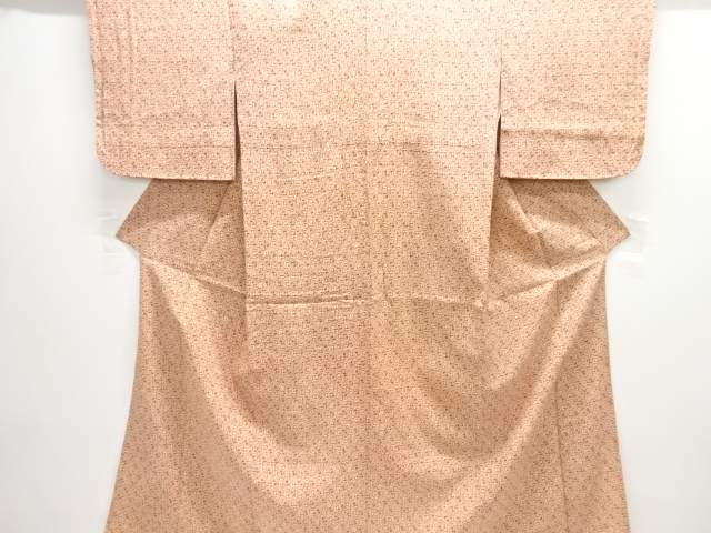 JAPANESE KIMONO / ANTIQUE KIMONO / SILK / MON KINSHA / ABSTRACT PATTERN